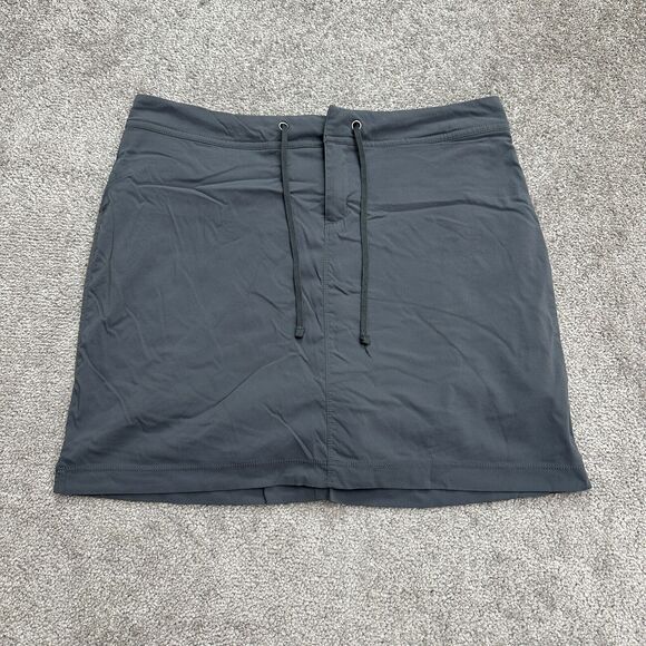 Columbia Casual Anytime Skirt Skort Womens 12 Dark Gray Active Outdoor 34x17 - Picture 1 of 12